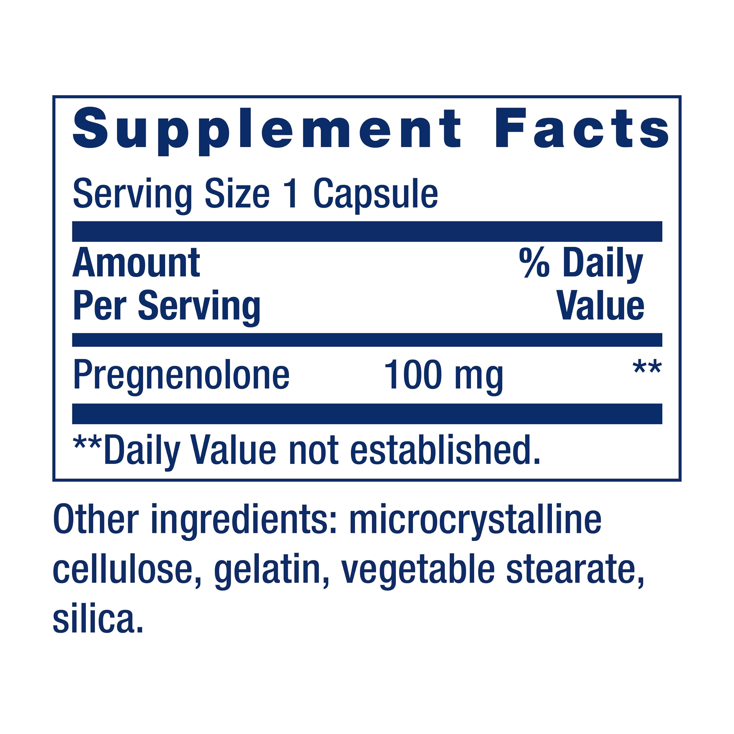 Life Extension Pregnenolone - Hormone Balance Supplement for Healthy Hormone Levels, 100 mg - Hormone Balance, Memory, Focus, Cognitive Health - Gluten-Free, Non-GMO, 100 Capsules Life Extension Au supplements