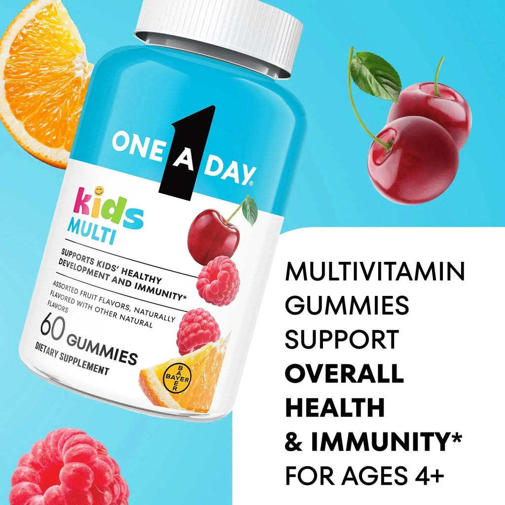 One A Day Kids Multivitamin Gummies, Kids Vitamins with Vitamin C, D, E & Zinc for Immune Support, Childrens Gummy Vitamins ONE A DAY Au supplements