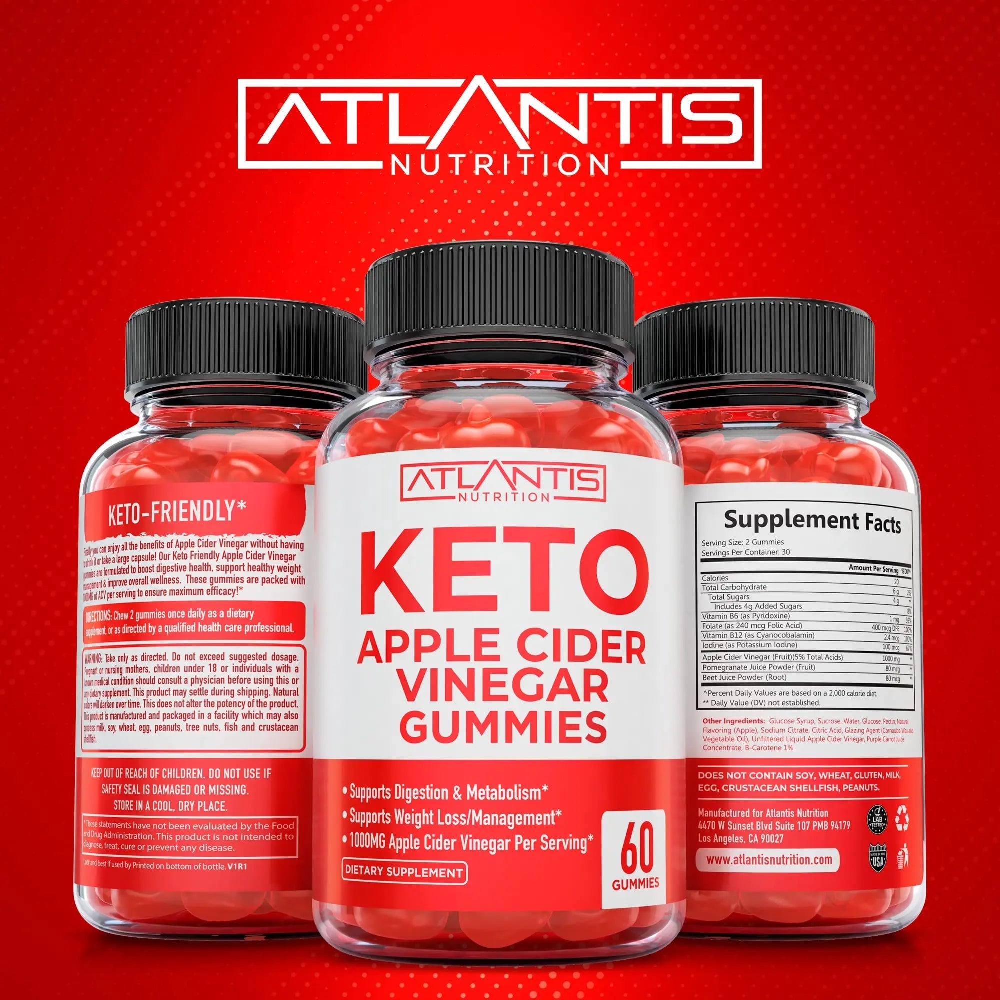 Keto ACV Gummies for Weight Loss - Apple Cider Vinegar Keto ACV Gummies Formulated Atlantis Nutrition Au supplements