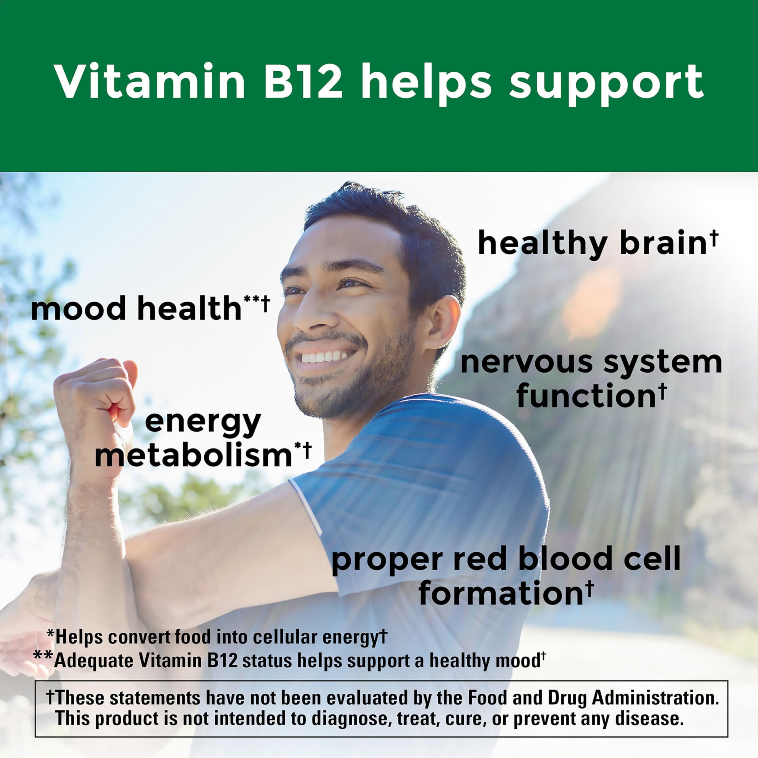 Nature Made Vitamin B12 Gummies 1000 mcg per serving, Dietary Supplement for Energy Metabolism Support, B12 Vitamins