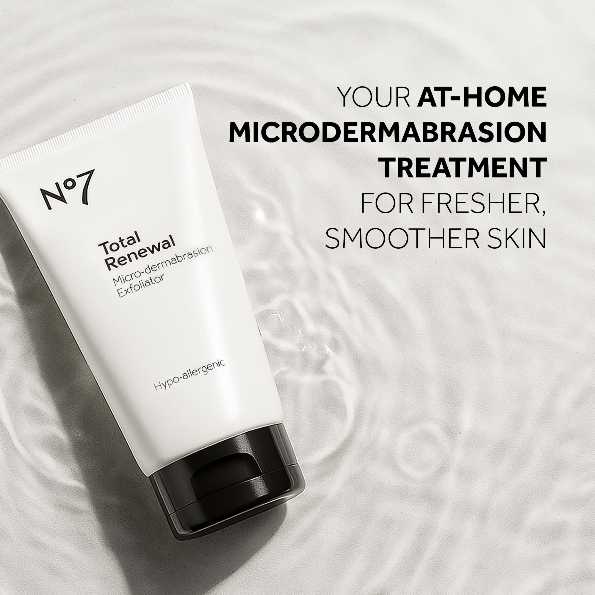 No7 Microdermabrasion Total Renewal Face Scrub - Exfoliating Face Wash & Dark Spot Corrector for Sensitive Skin