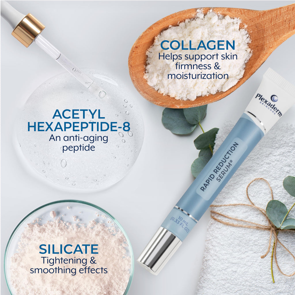 Plexaderm Rapid Reduction Eye Serum - Visibly Reduces Under-Eye Bags, Wrinkles, Dark Circles, Fine Lines & Crow's Feet Instantly