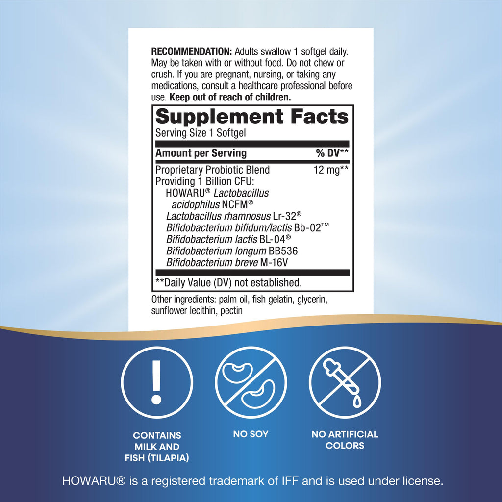 Nature's Way Complete Probiotic Pearls, Supports Digestive Balance*, 1 Billion Live Cultures, Supplement for Men and Women, No Refrigeration Required, 30 softgels Nature's Way Au supplements