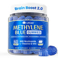 LILICARE Methylene Blue Gummies 7mg Per Serving for Humans | Upgraded Antioxidant & Brain Booster Supplement for Cognitive Function, Energy