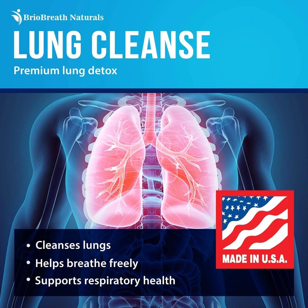 Lung Support Supplement - Natural Capsules for Lung Cleanse and Detox BRIOBREATH NATURALS Au supplements