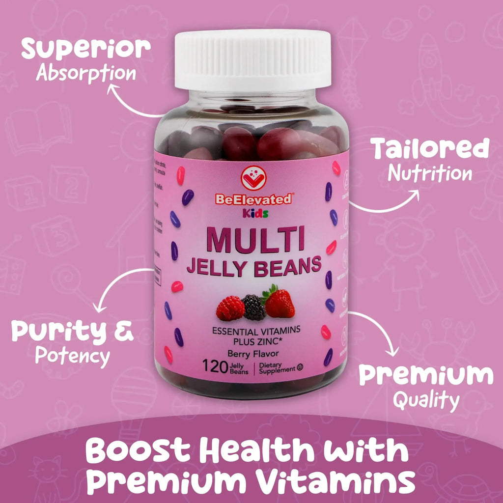 BeElevated Kids Multivitamin Gummies – Tasty Berry-Flavored Zinc Gummies for Children & Adults – Vegetarian, Gluten-Free BeElevated Au supplements