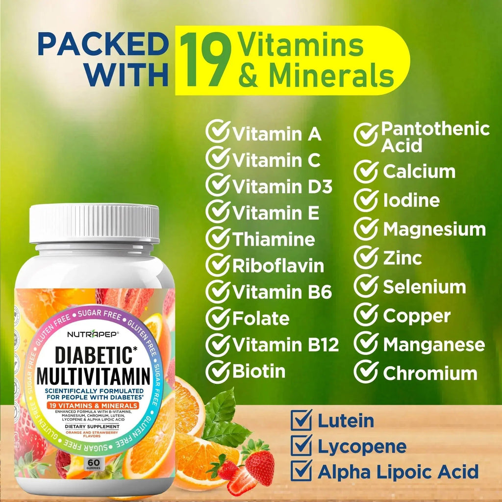 NutraPep Premium Multivitamin Chewable Gummies for Women & Men - Sugar-Free & Gluten Free Supplement Vitamins NutraPep Au supplements