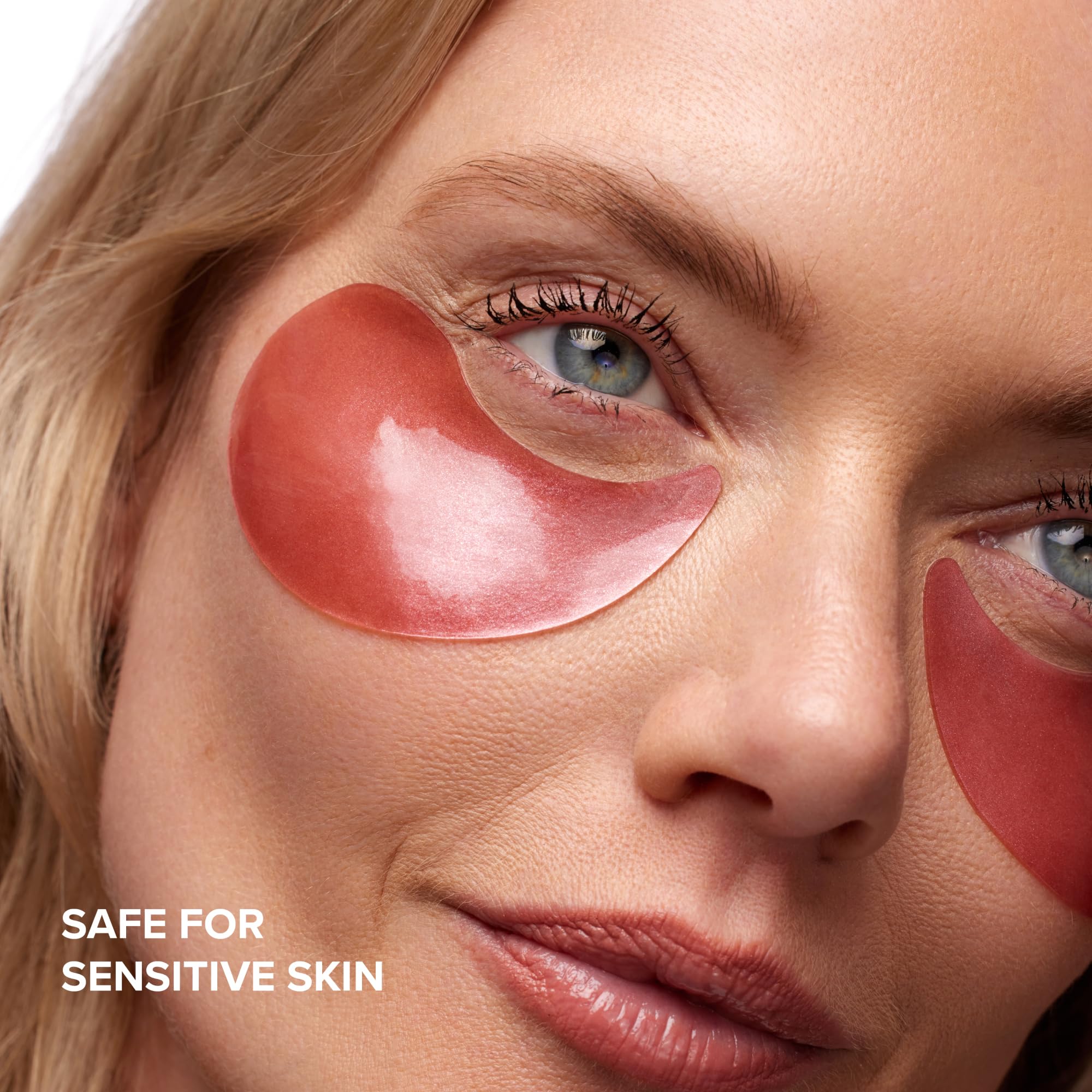 DRMTLGY Brightening Eye Masks – Biodegradable Hydrogel Under Eye Patches with Caffeine, Peptides, Hyaluronic Acid & Niacinamide