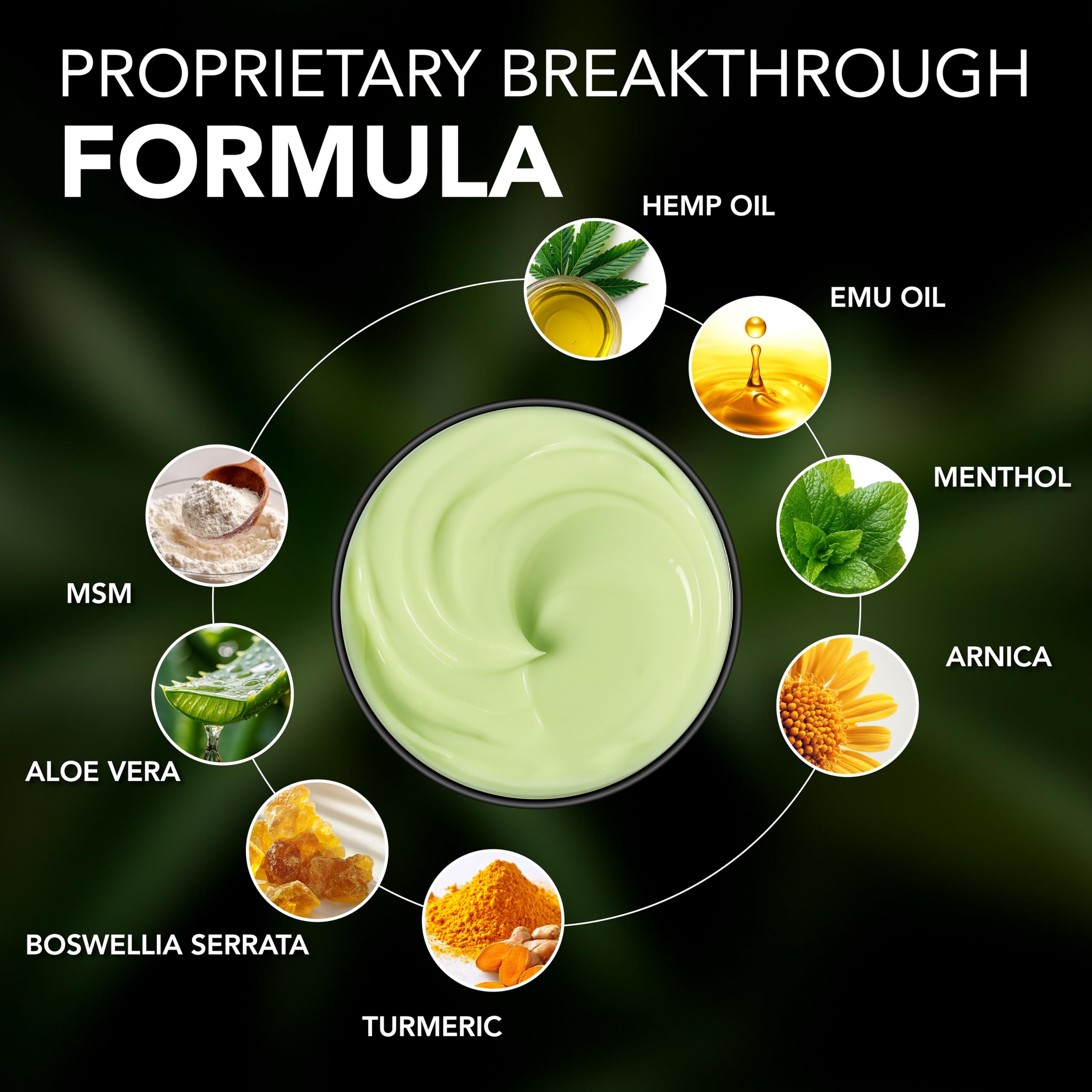 Hemp Cream - Maximum Strength - Natural Hemp Oil Extract Gel Rub with MSM - Glucosamine - Arnica - Turmeric - Maximum Strength - Formulated in USA - 3.9 oz Arvesa Au supplements