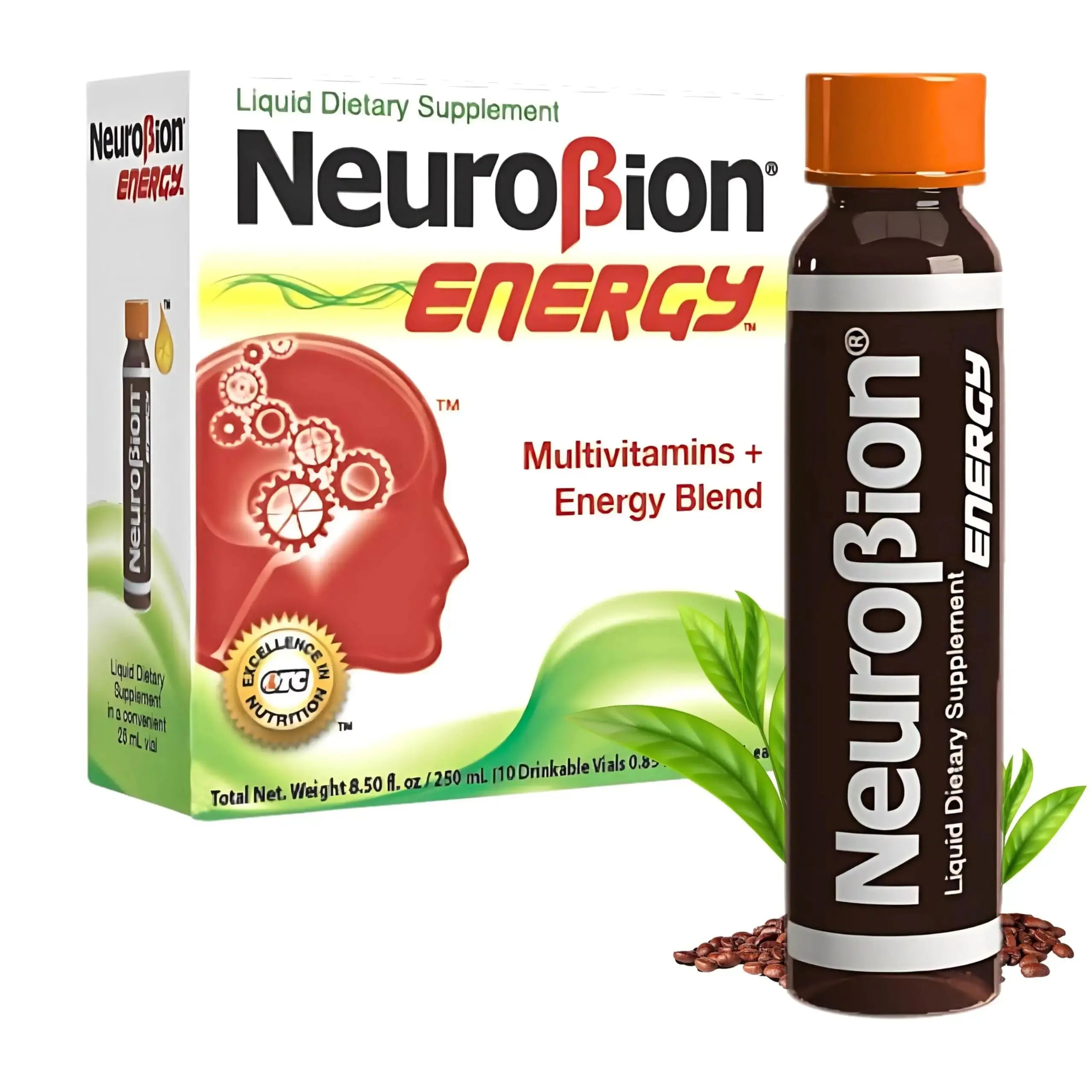 Neurobion Energy Liquid Dietary Supplement Multivitamins + Enegy Blend 10 vials x 250 ml Neurobion Au supplements