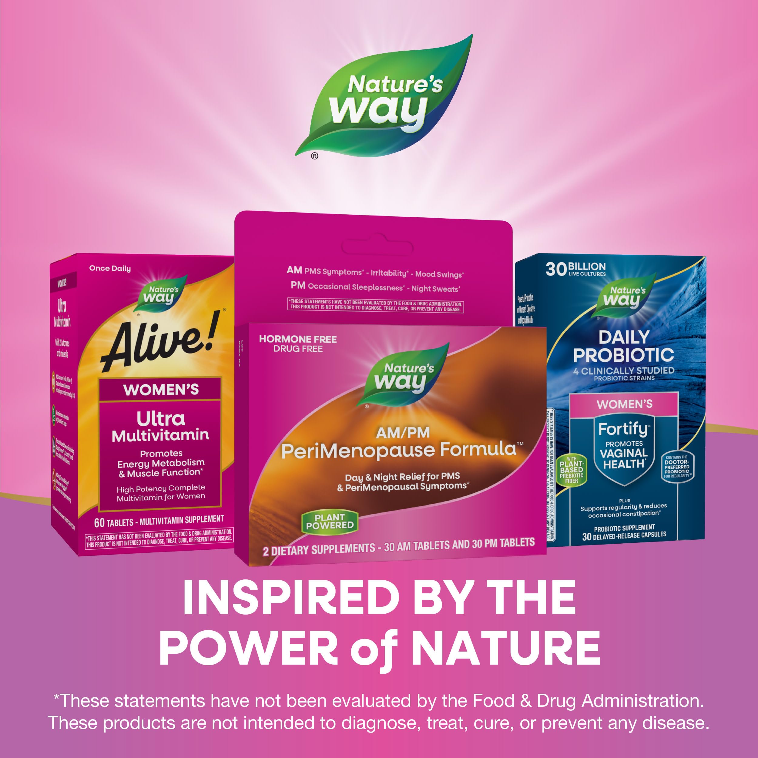 Nature's Way AM/PM PeriMenopause Formula, Perimenopause and PMS Symptom Support*, Hormone-Free, Hot Flashes*, PMS Symptoms*, Restful Sleep*, 30 AM & 30 PM Tablets Nature's Way Au supplements