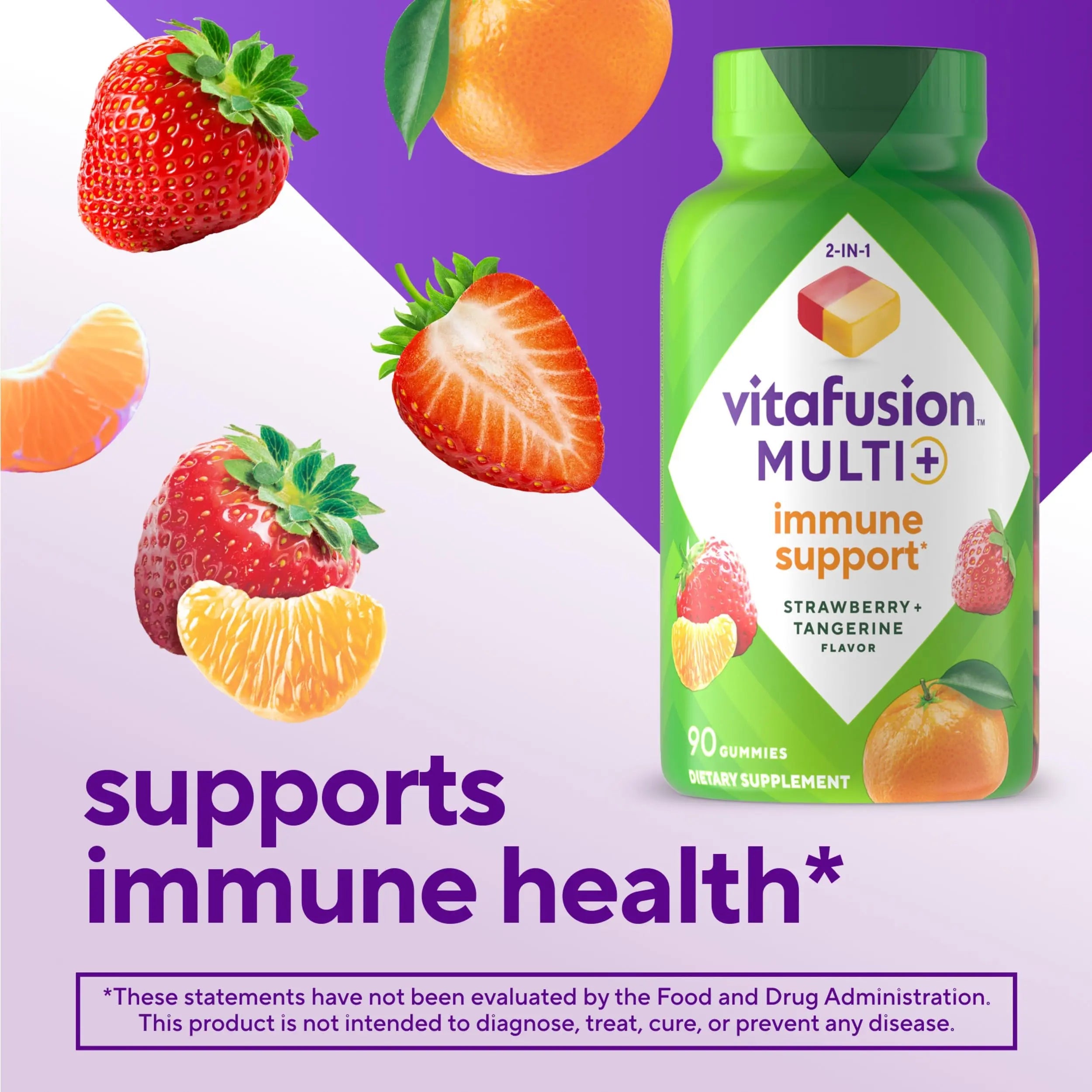 Vitafusion Multi+ Immune Support* – 2-in-1 Benefits & Flavors – Adult Gummy Vitamins with Vitamin C, Zinc Vitafusion Au supplements