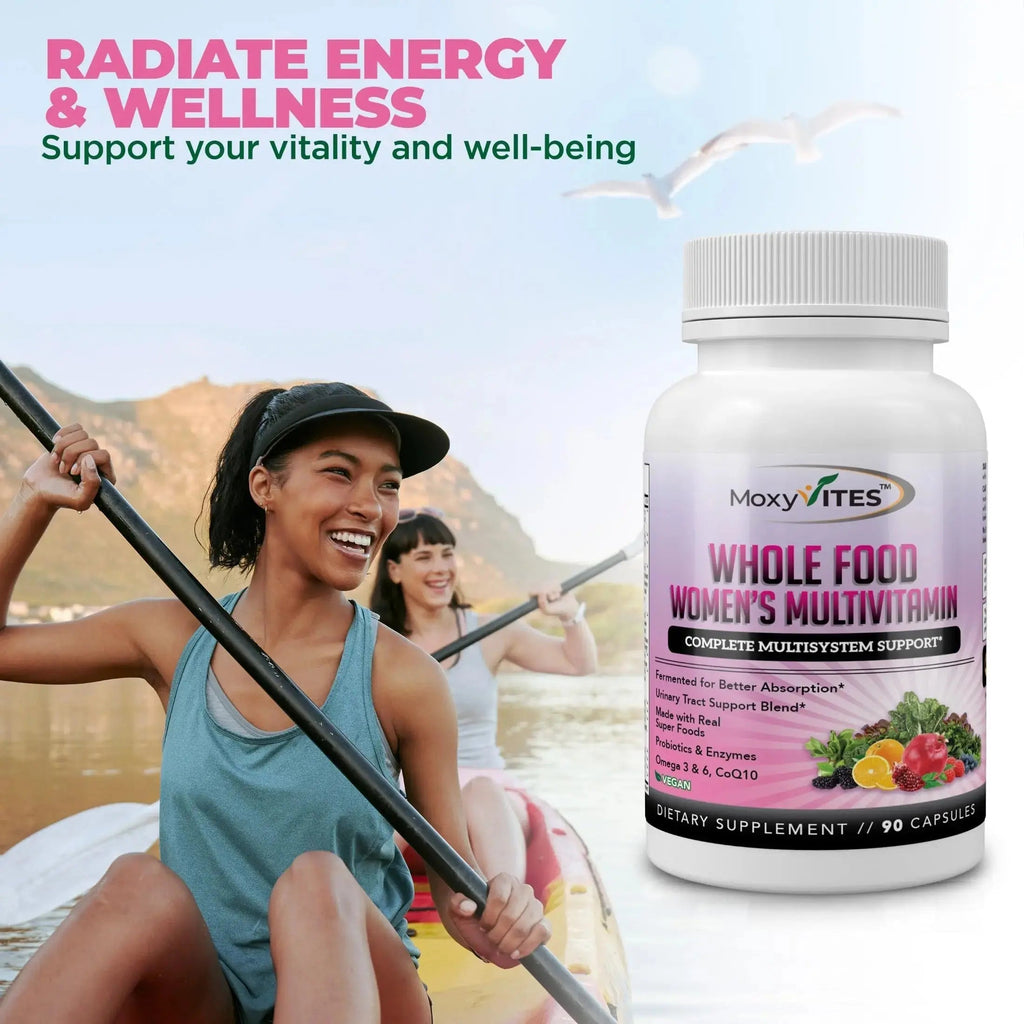 Methylated Multivitamin for Women with Iron - Womens Multivitamin with 44 Organic Whole Food & Fermented Nutrients MoxyVites Au supplements