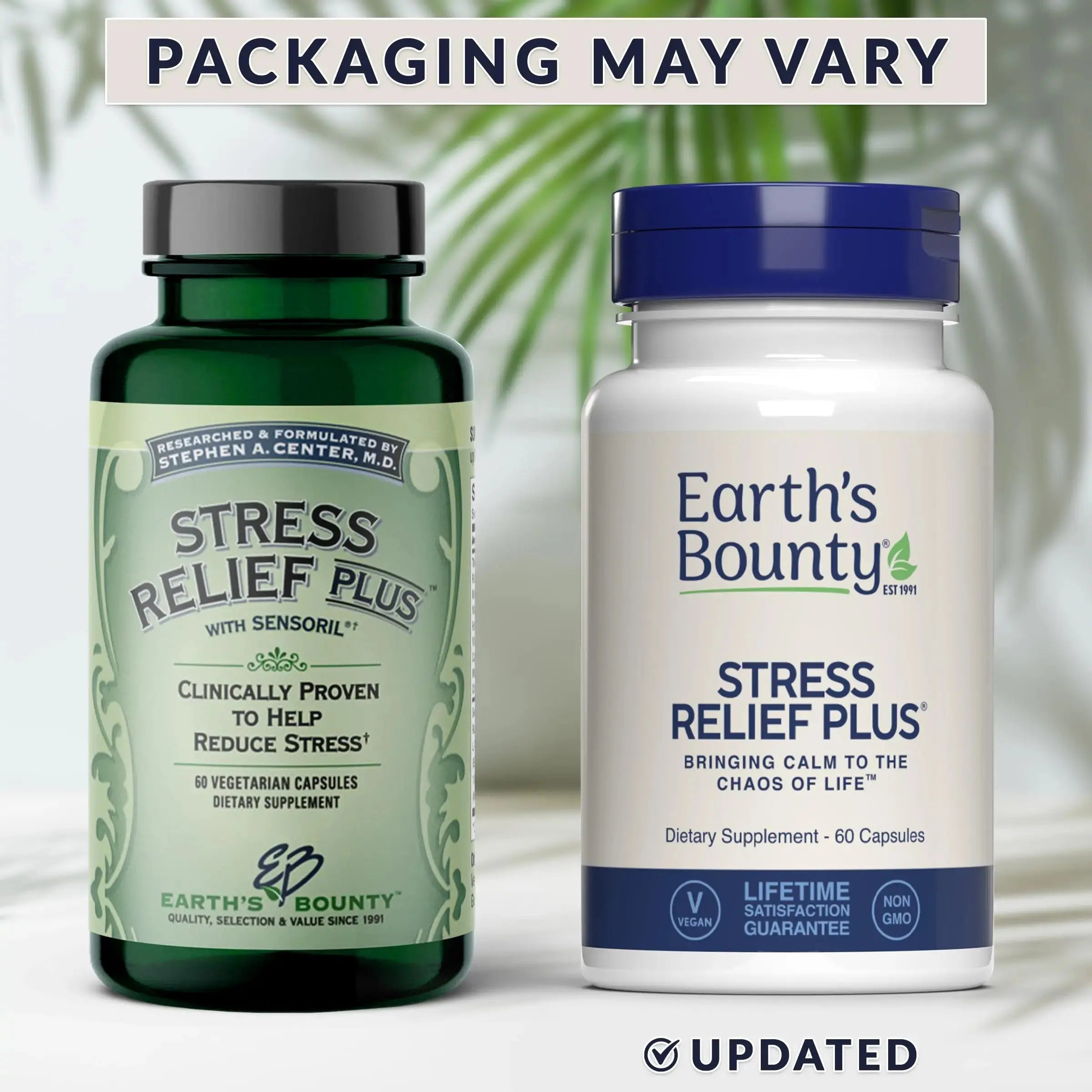Earth's Bounty - Stress Relief Plus - 60 Vegetarian Capsules - All Natural Formula - Stress Support & Mood Enhancing Supplement Earth's Bounty Au supplements
