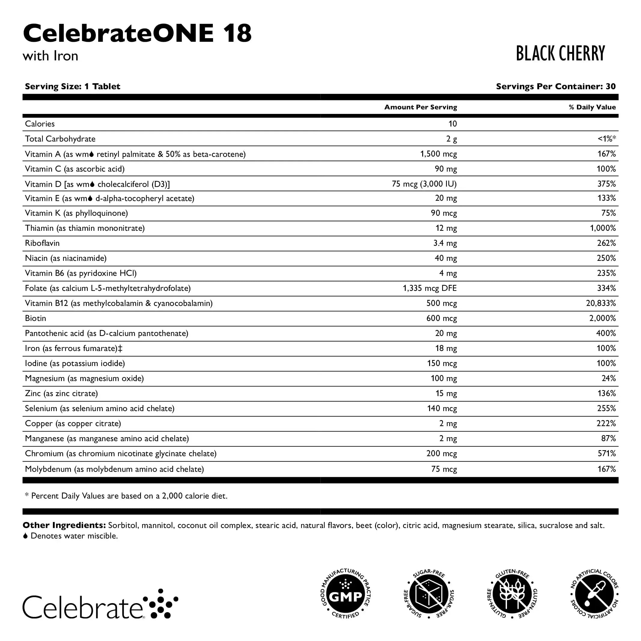 Celebrate Vitamins CelebrateONE 18 Chewables, 18mg Iron - Once Daily Bariatric Multivitamin, Essential Vitamins & Minerals Celebrate Bariatric Supplements Au supplements