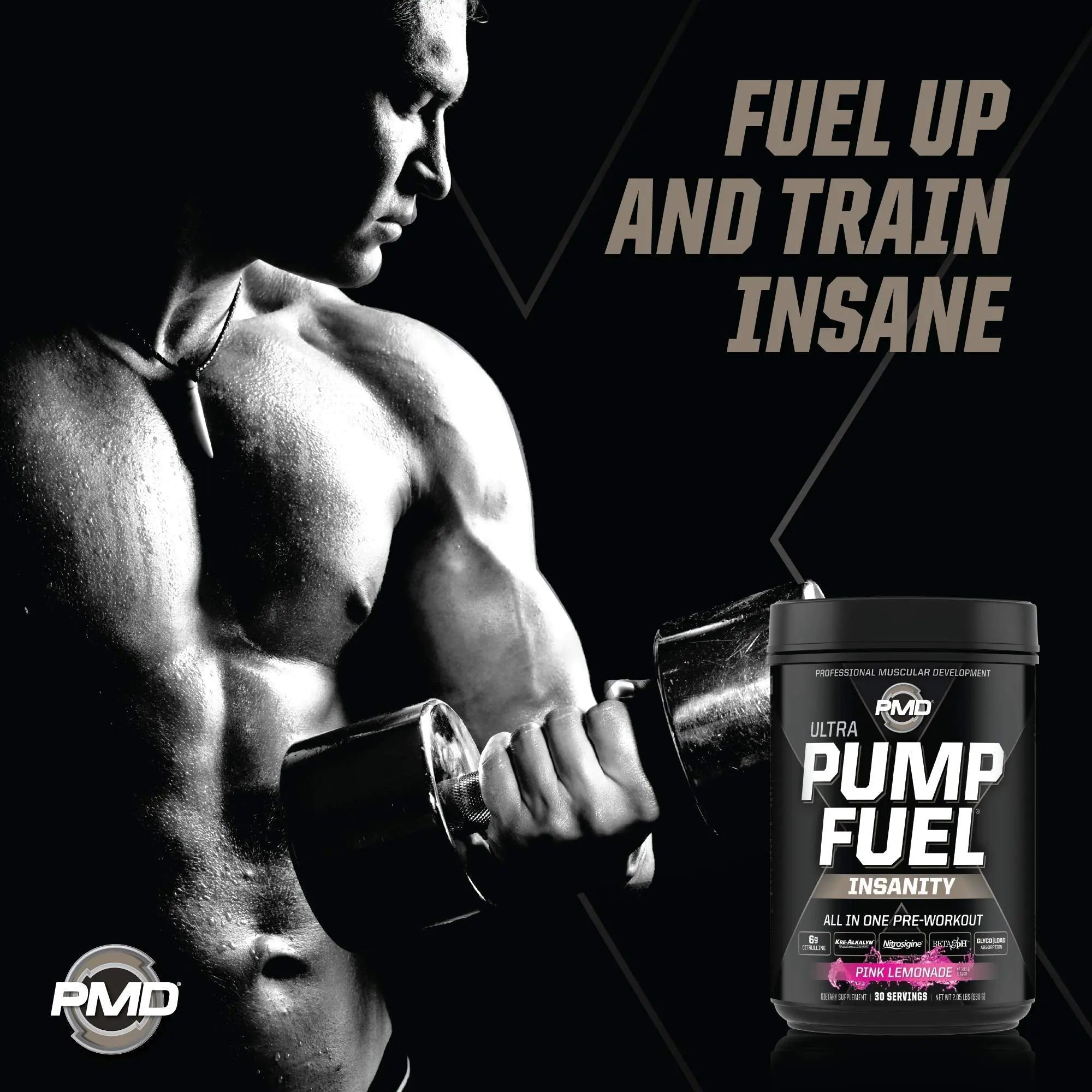 PMD Sports Ultra Pump Fuel Insanity - Pre Workout – Pink Lemonade (30 Servings) Sports PMD Au supplements