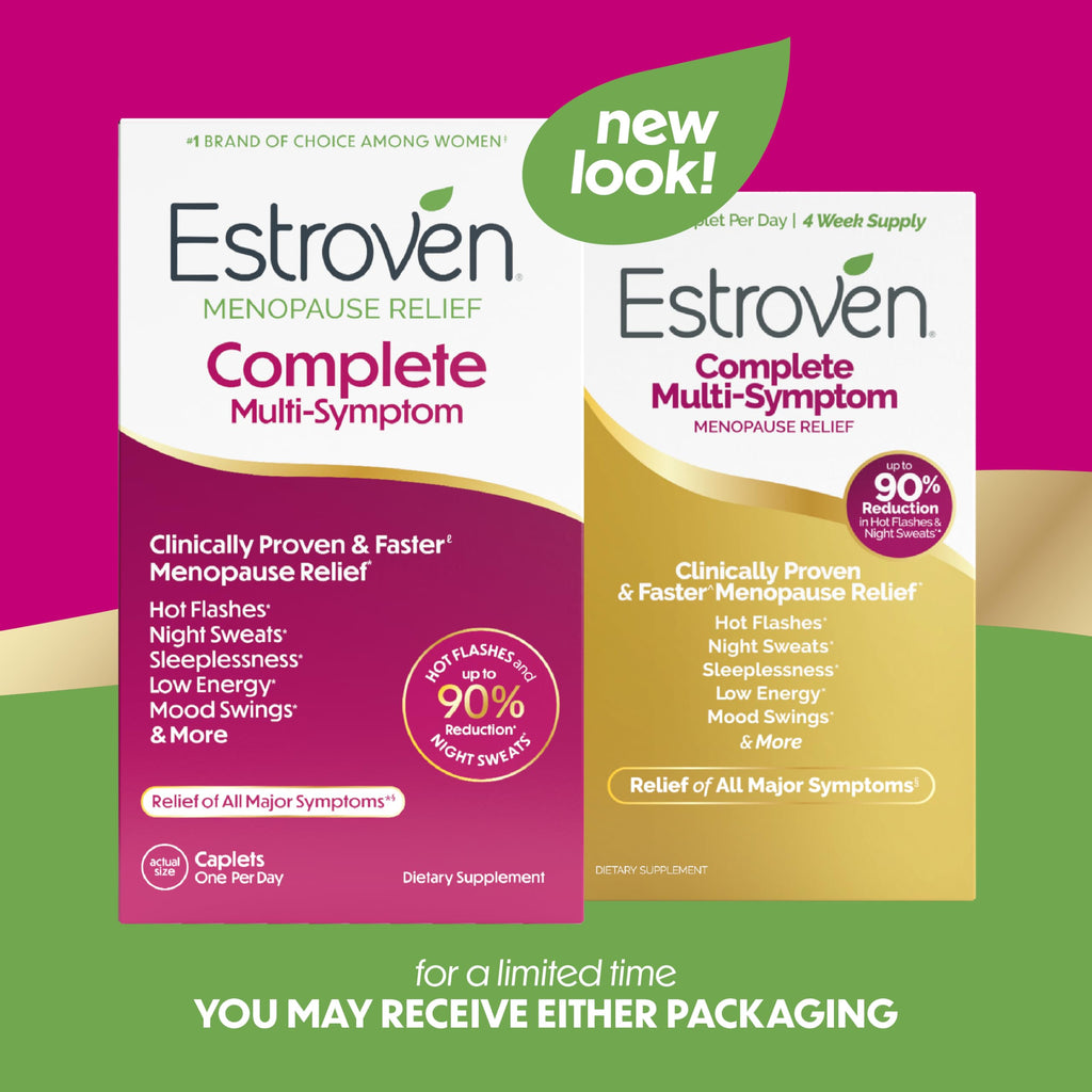 Estroven Complete Multi-Symptom Menopause Supplement for Women, 28 Ct., Clinically Proven Ingredient Provide Menopause Relief & Night Sweats & Hot Flash Relief* Drug-Free & Non-GMO Estroven Au supplements