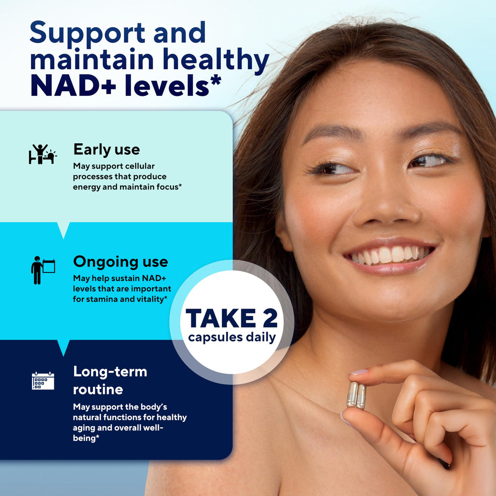 VitaUp NAD+ Resveratrol Supplement - USA Made Trans Resveratrol NAD Supplement 650mg - Nicotinamide Adenine Dinucleotide Capsules for Healthy Aging, Energy & Focus Support - 60 Count VitaUp Au supplements
