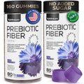 High Prebiotic Fiber Gummies for Women and Men 7G, 160 Pcs (2 Pack) - Natural  Support - Beet FOS Fiber, Magnesium, Inulin, Probiotic - Gummy Supplement for Digestive Health - Sugar Free