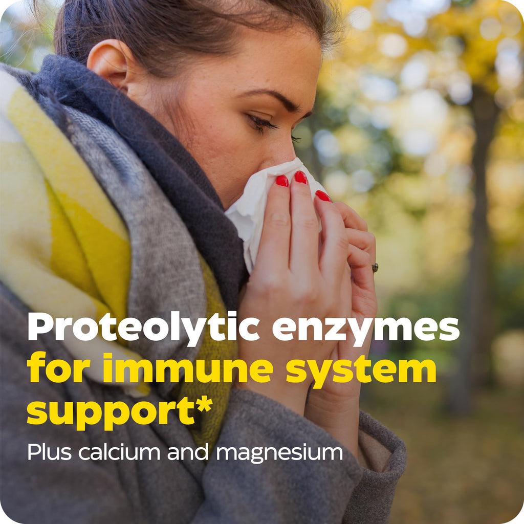 Enzymedica Immune Defense Regular Strength Caps - Proteolytic Enzyme Supplement for Men & Women, Immune Health Support Supplement with Protease, Catalase
