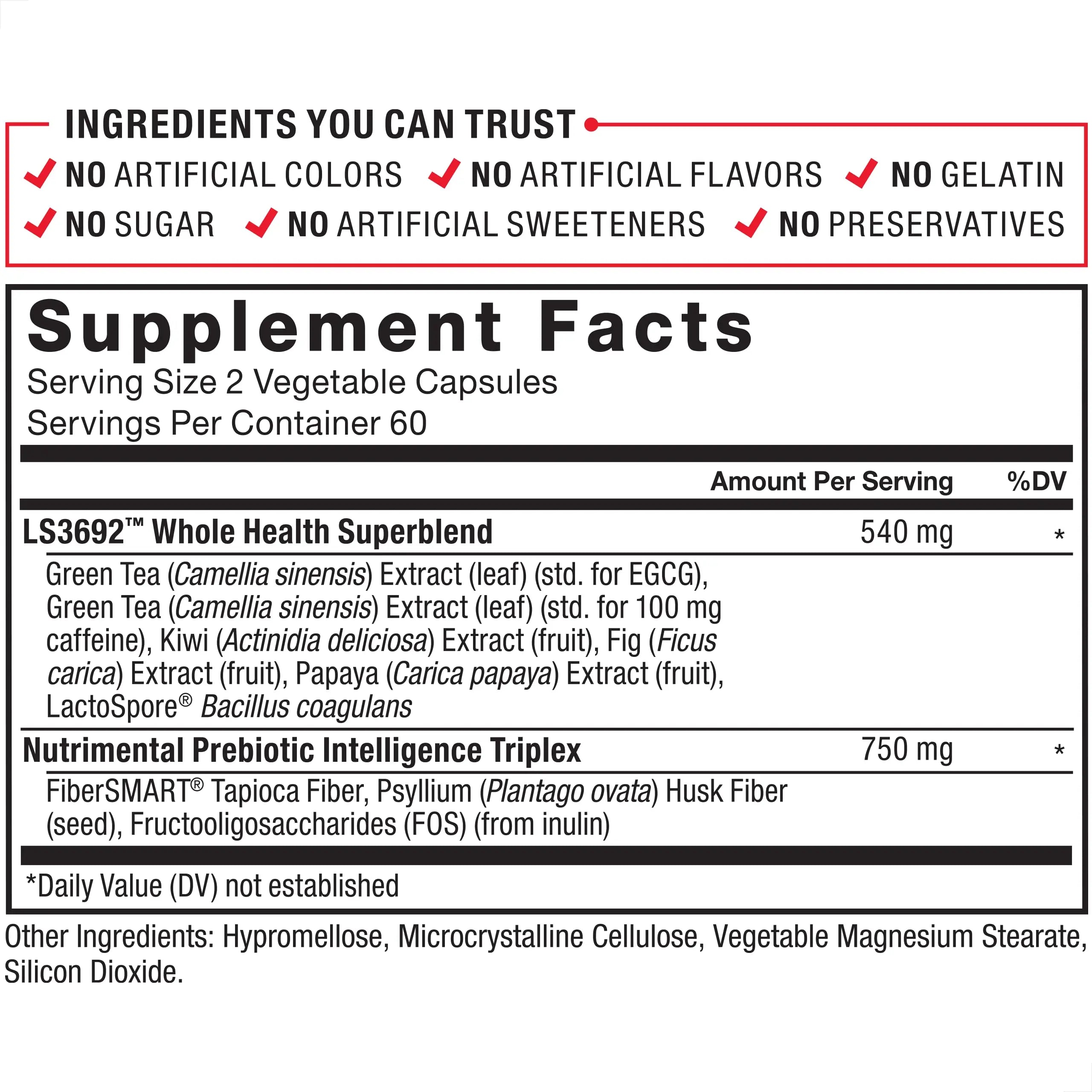 Force Factor ProbioSlim + Prebiotic Fiber Weight Loss Supplement for Women and Men Force Factor Au supplements