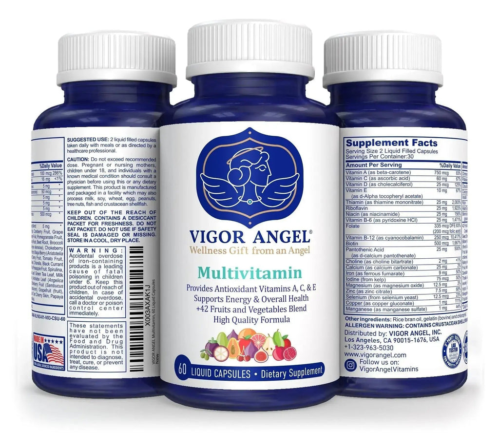 VIGOR ANGEL Multivitamin, 60 Liquid Capsules VIGOR ANGEL Au supplements