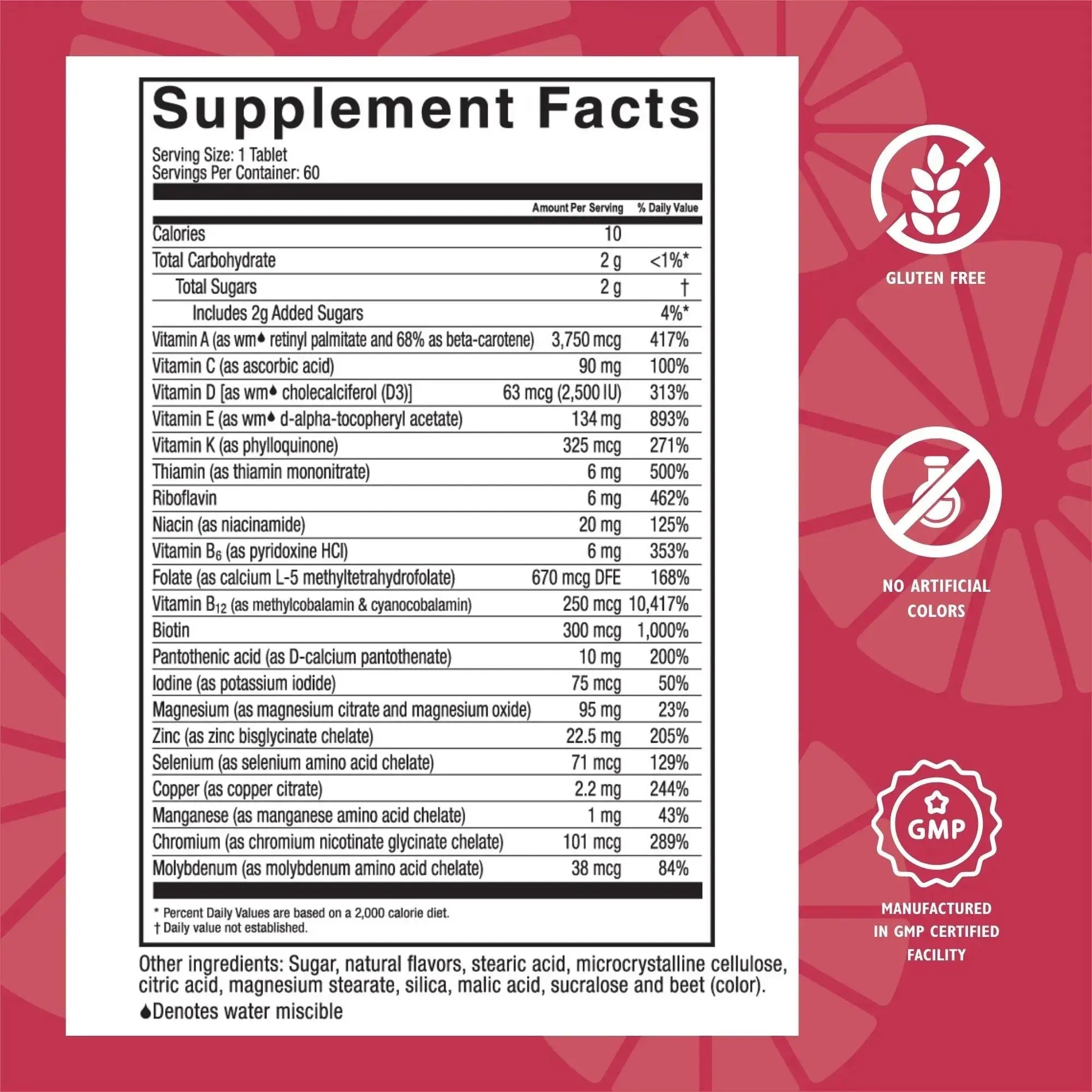 Celebrate Vitamins Multi ADEK Chewables, Iron Free - Daily Bariatric Multivitamin, High Level of Vitamins A, D, E, K & B12 Celebrate Bariatric Supplements Au supplements