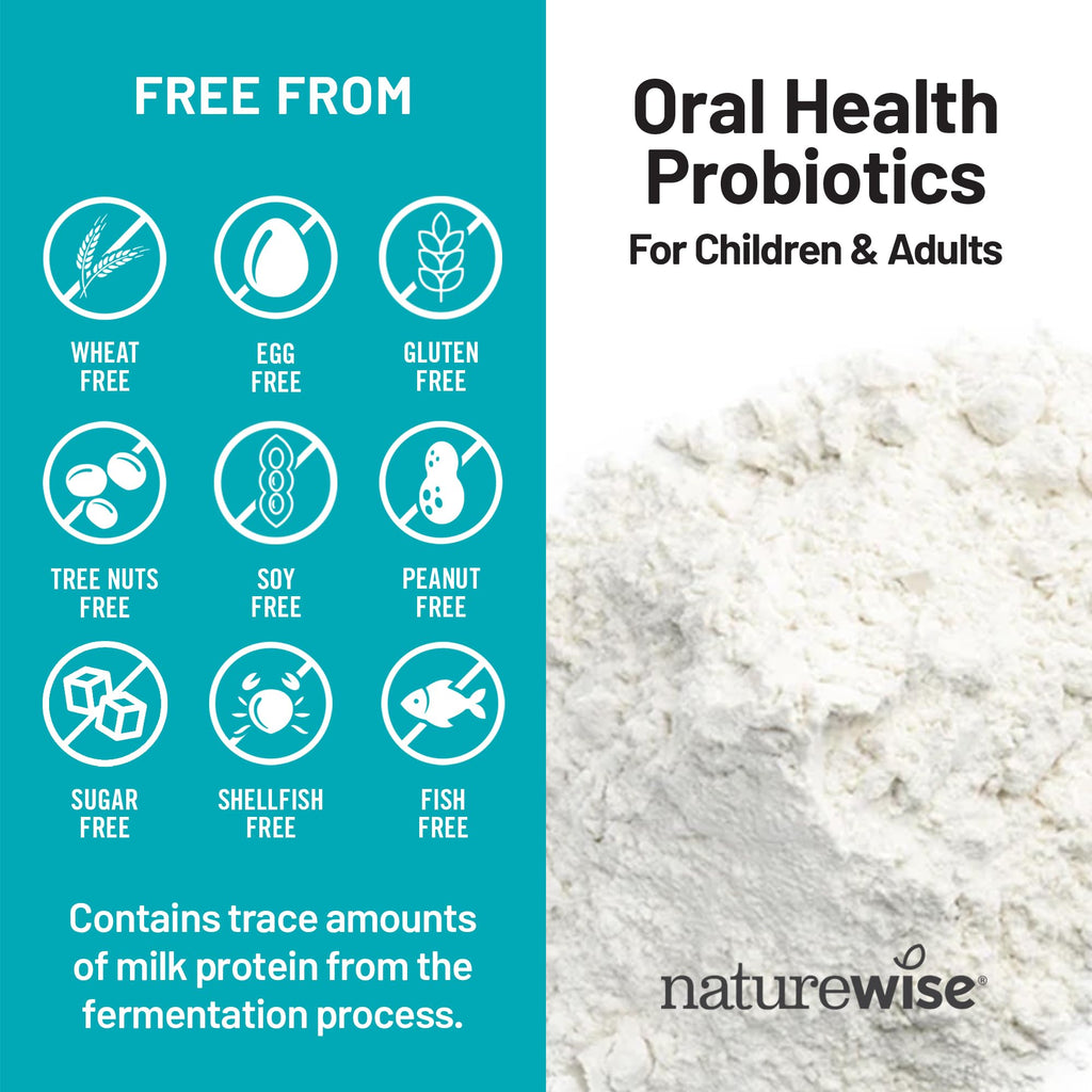 NatureWise Oral Probiotics for Mouth Bad Breath - Chewable Sugar-Free Mint - Lactobacillus reuteri Chewable - Oral Probiotics For Kids & Adults