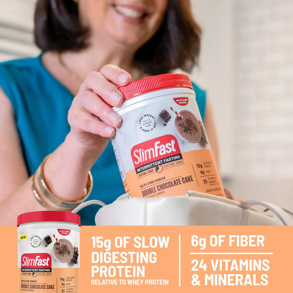 SlimFast Intermittent Fasting, Casein Protein Powder, Biotin with Vitamin & Mineral Bend SlimFast Au supplements