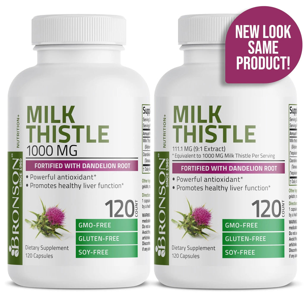 Bronson Milk Thistle Silymarin Marianum & Dandelion Root Liver Health Support Bronson Au supplements