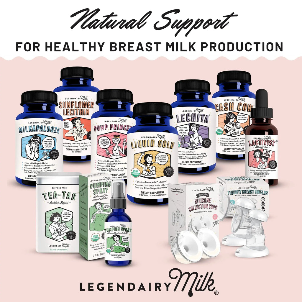 Legendairy Milk Liquid Gold Lactation Supplement, Organic Goat's Rue Lactation Legendairy Milk Au supplements