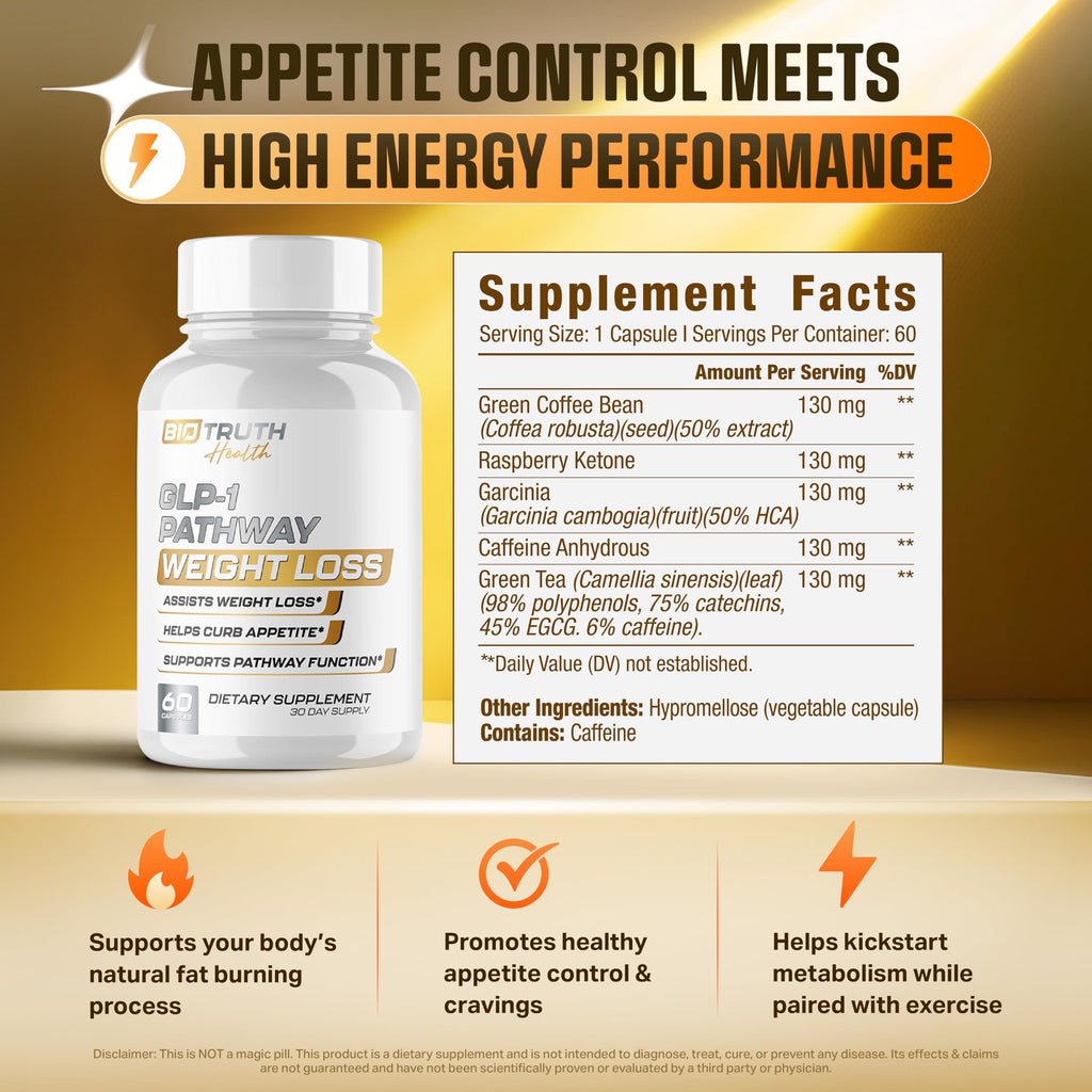 GLP-1 BioTruth Health | Assists Metabolic Pathways Linked to GLP-1 Signaling - Promotes