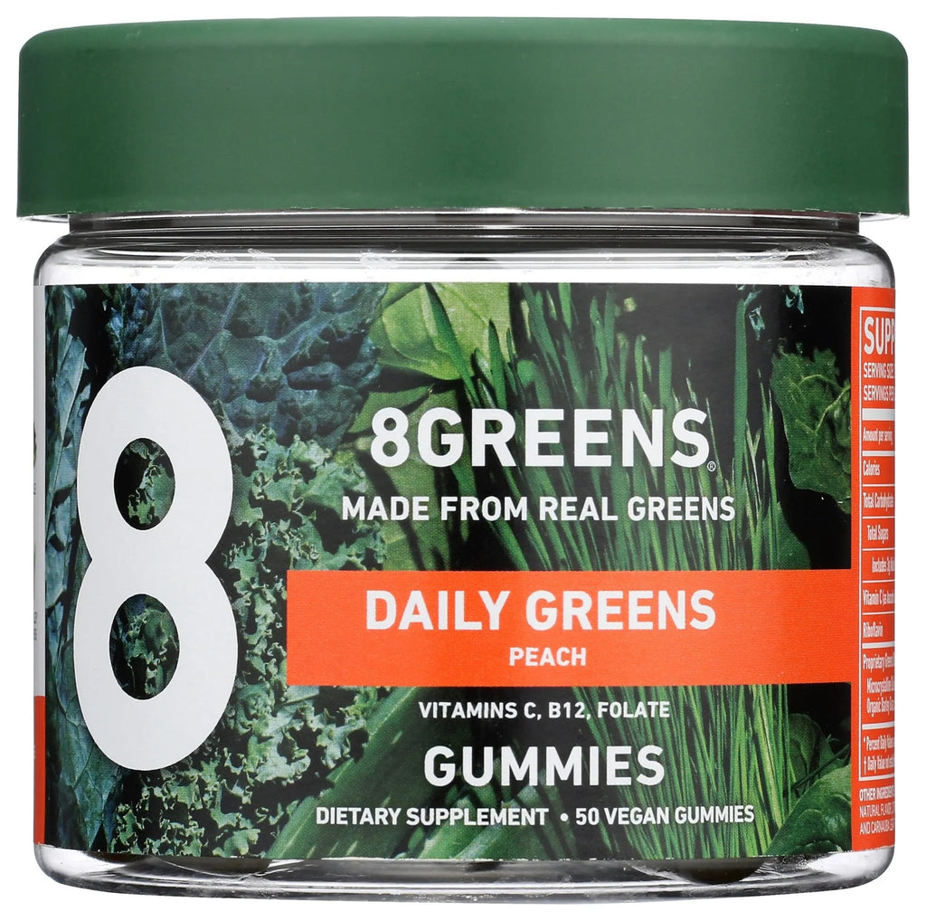 8Greens Daily Greens Gummies - Superfood Booster, Energy & Immune Support - TrustMedUSA