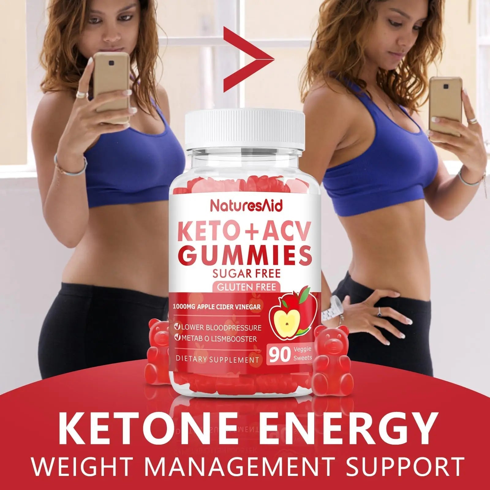 90 CT Keto Acv Gummies for Advanced Weight Loss & Belly Fat Burn - Pro Active Super - TrustMedUSA