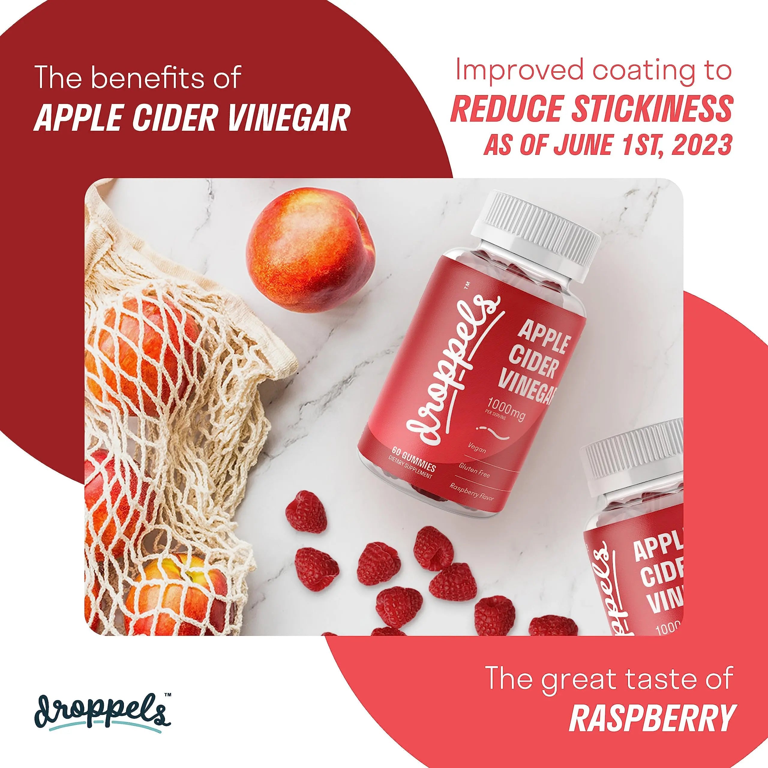 Droppels Apple Cider Vinegar Gummies 1000mg with Beet Root & Pomegranate - ACV Keto Droppels Au supplements