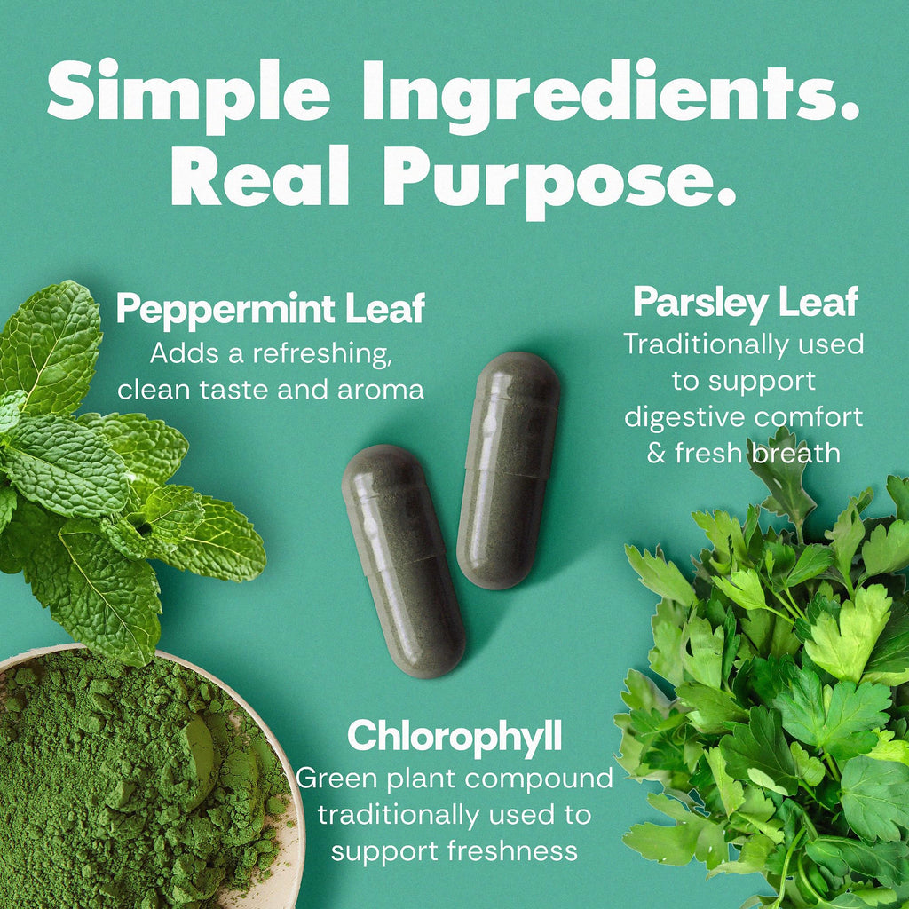 Her Fantasy Box | Body Magic | Chlorophyll Capsules - 30 Vegan Capsules for Detox, Digestion, Gut Health, Skin Support