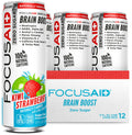 FOCUSAID ZERO SUGAR Nootropics Blend, Alpha-GPC, GABA, 100mg Natural Caffeine from Green Tea, Yerba Mate, Vitamin B-Complex, Keto-Friendly, No Artificial Sweeteners, 12 Fl Oz (Pack of 12) LIFEAID Au supplements