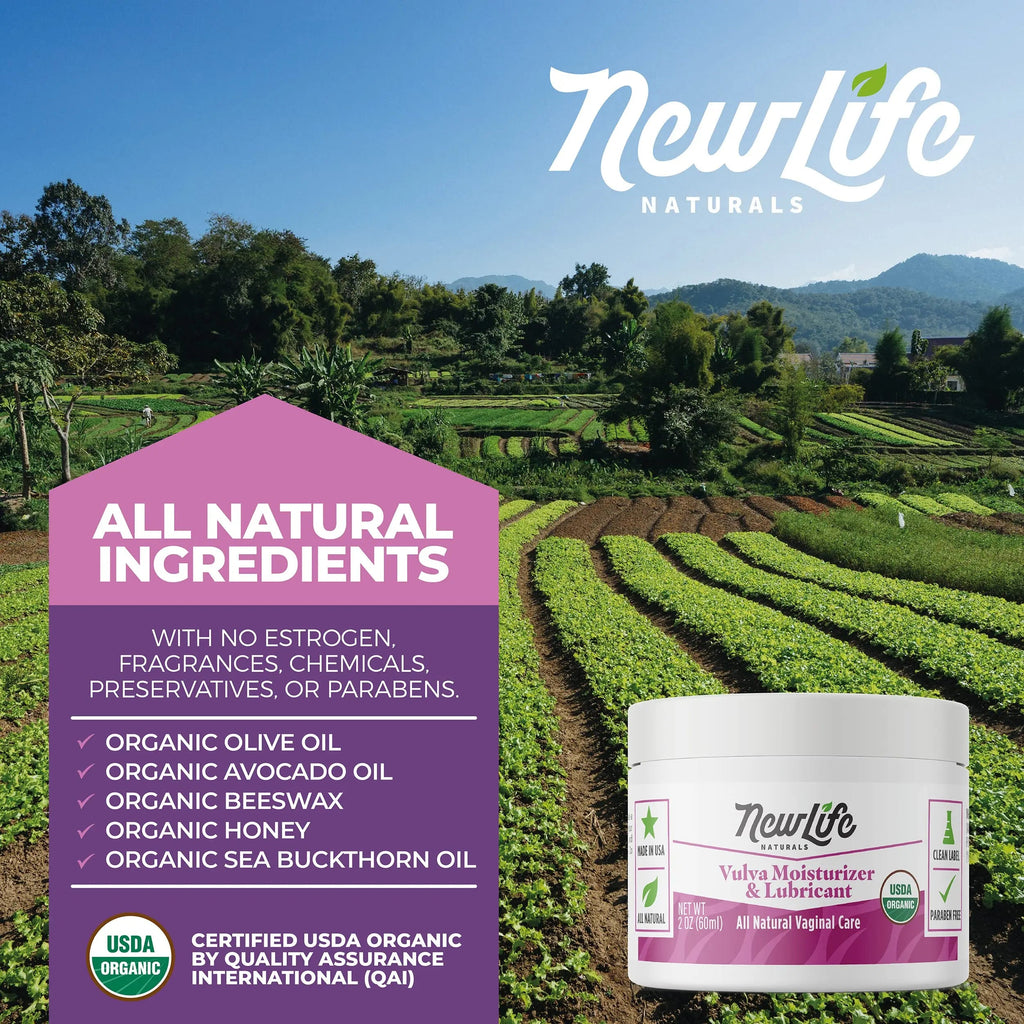 NewLife Naturals Organic Vulva Cream - Vaginal Moisturizer - Intimate Feminine Care NewLife Naturals Au supplements