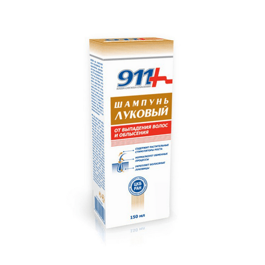 911+ Strengthening Shampoo With Onion Extract Against Hair Loss 150ml - TrustMedUSA