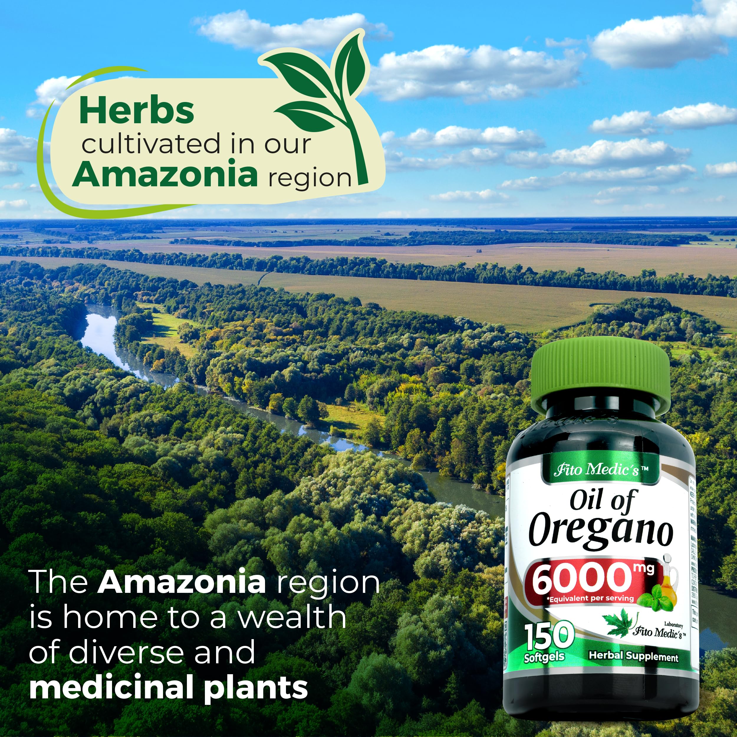 FITO MEDIC'S Lab | Oil of Oregano | 150 softgels | Oregano Oil | Herbal Supplement.