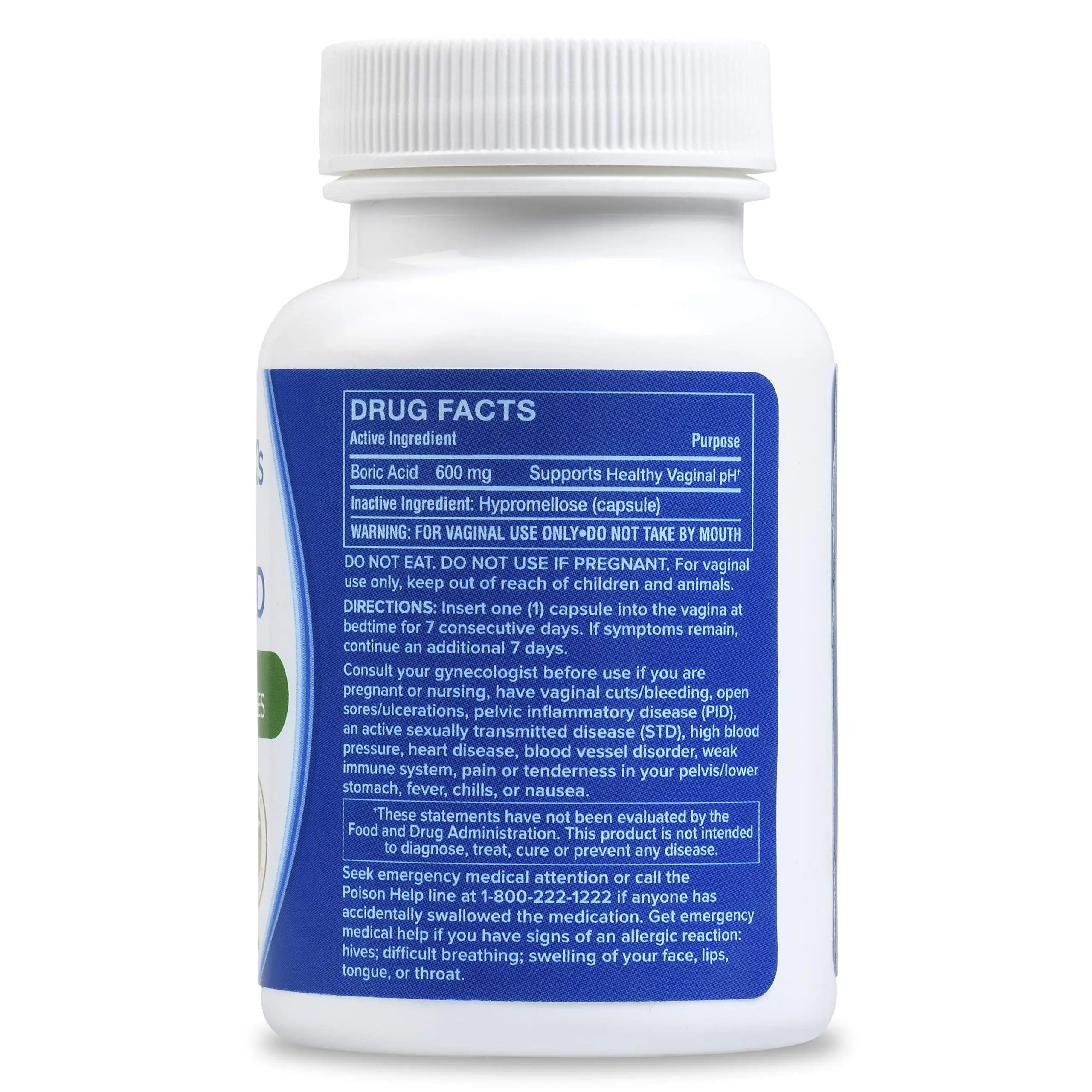 doctor MK's NATURAL Boric Acid Suppositories (600mg) for Healthy Feminine pH Support doctor MK's NATURAL Au supplements
