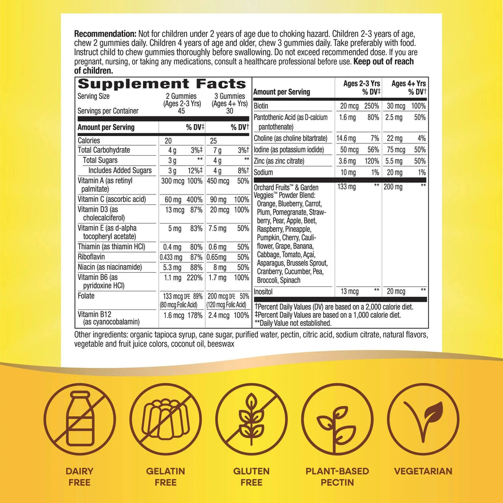Nature's Way Alive! Children's Premium Gummy Multivitamin, Gluten Free, Made with Pectin, 90 Gummies Nature's Way Au supplements