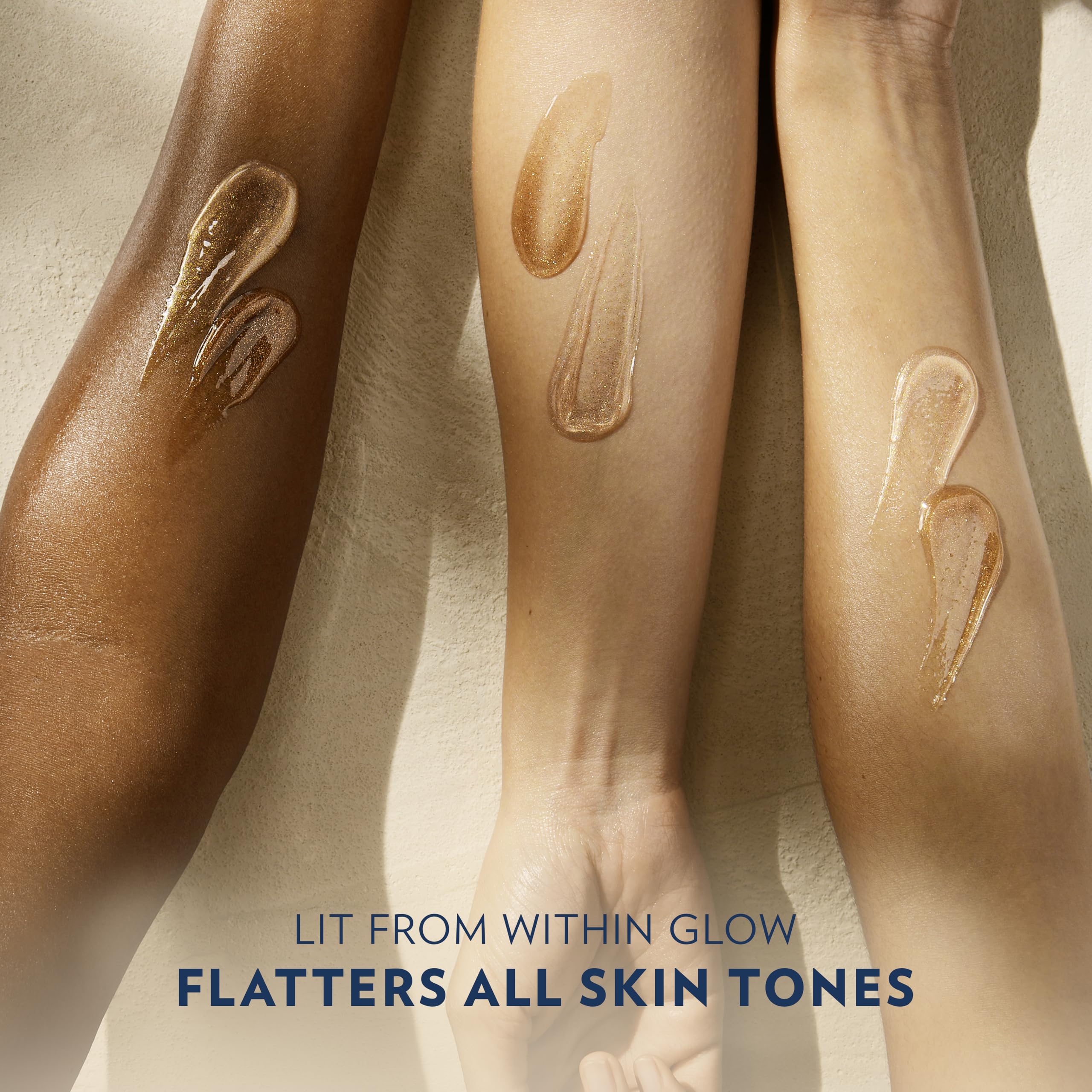 Vaseline Glazed and Glisten Sunlit Glow Body Gel Oil Vanilla Cocoa Shimmering with Ultra-Hydrating Lipids