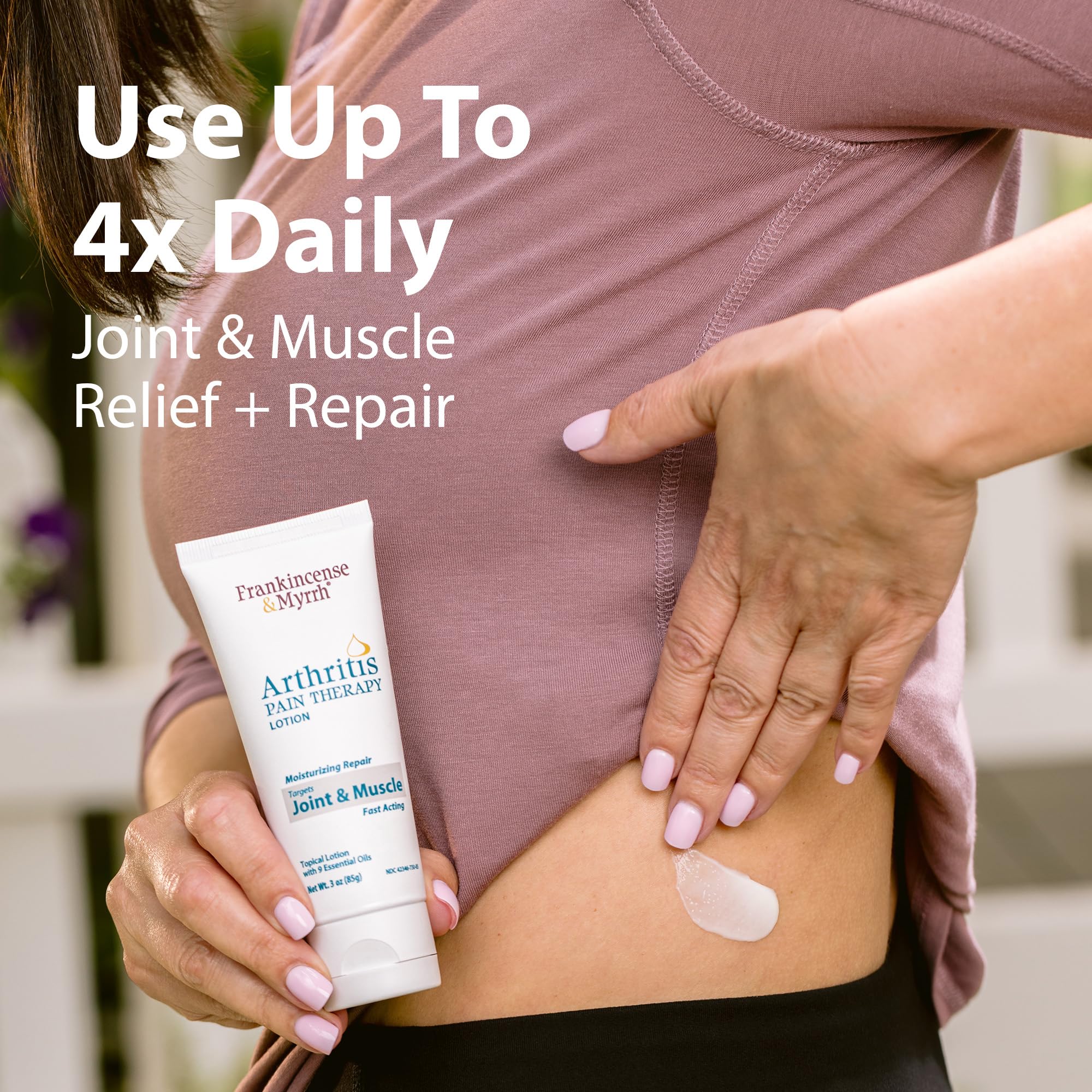 Frankincense and Myrrh Arthritis Pain Reliever Therapy Lotion – Topical Arthritis Pain Relief Cream and Hydrating Skin Repair, Body Relief for Sciatica, Knee, Back, Joints, Neck, Hands, 3 Oz - 1 Pack FRANKINCENSE & MYRRH Au supplements
