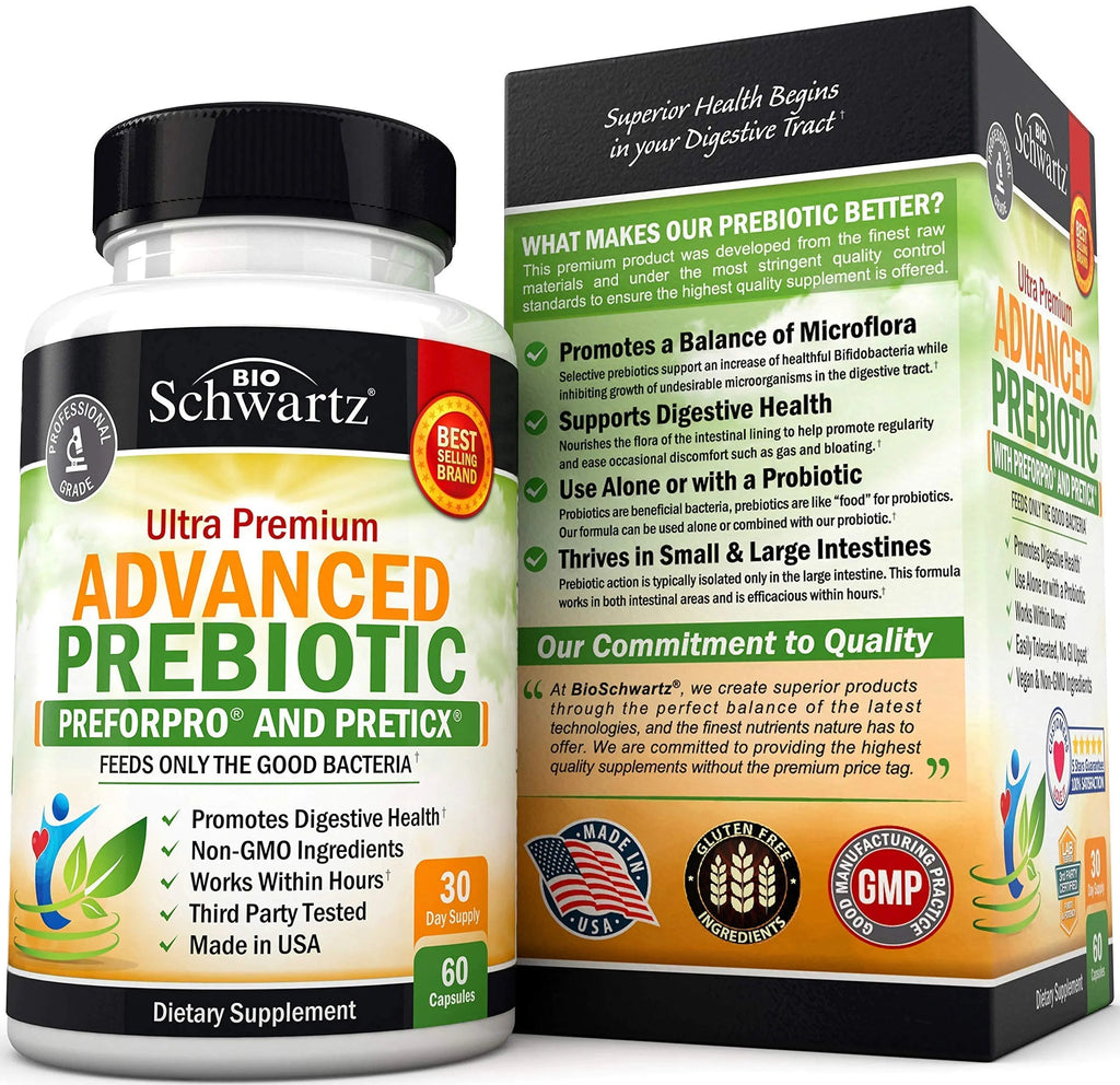 Prebiotics for Advanced Gut Health - Immune System Support & Dietary Fiber BioSchwartz Au supplements