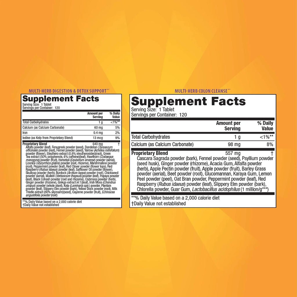 Nature's Secret Ultimate Cleanse 2-Part Total Body Detoxification & Elimination Supports Nature's Secret Au supplements