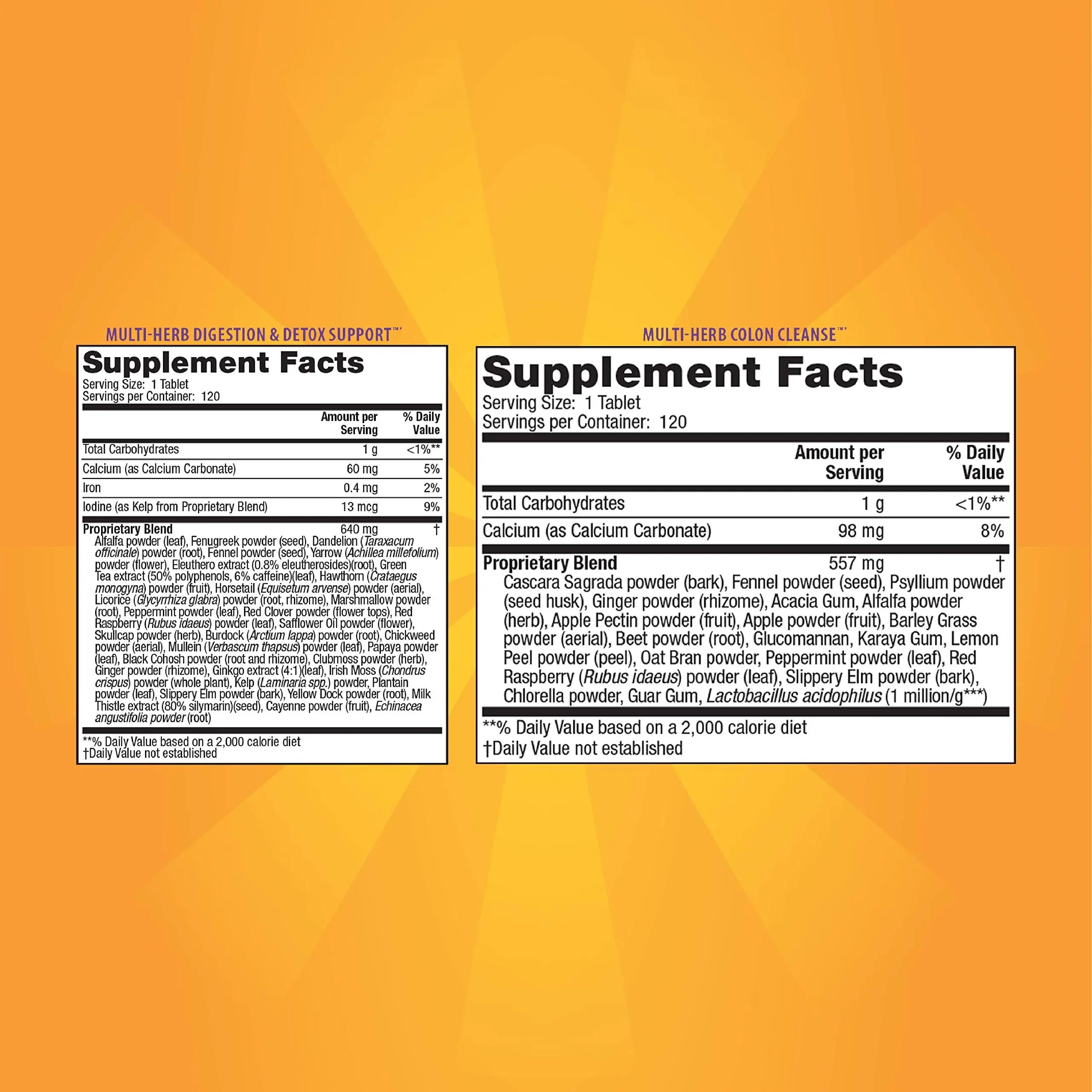 Nature's Secret Ultimate Cleanse 2-Part Total Body Detoxification & Elimination Supports Nature's Secret Au supplements