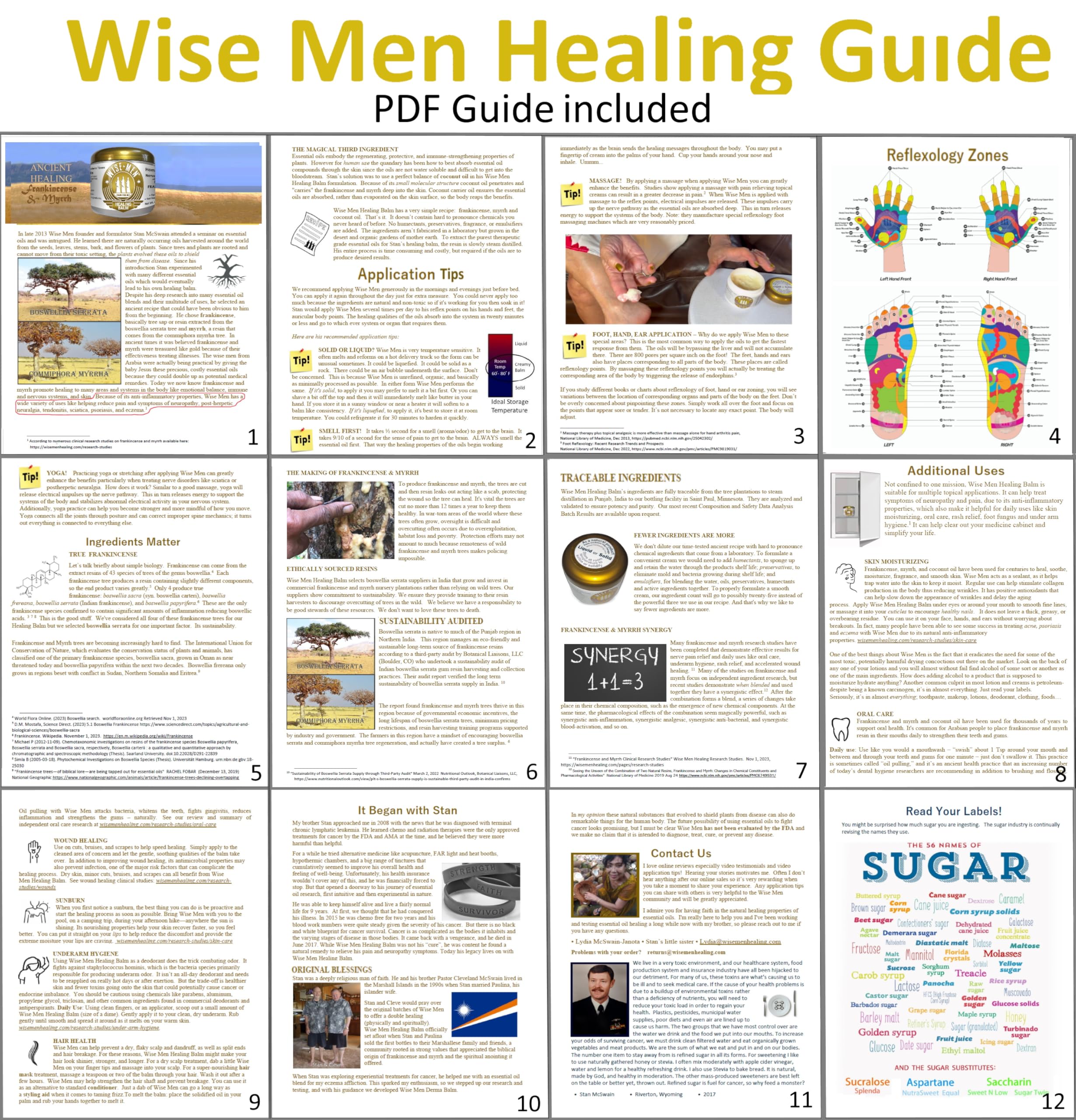 Wise Men Healing Balm with Myrrh and Frankincense Essential Oils for Soothing Nerve Relief Massage Wise Men Au supplements