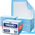Chucks Pads Disposable [100-Pack] Underpads 17"x 24" Incontinence Chux Stack Man Au supplements