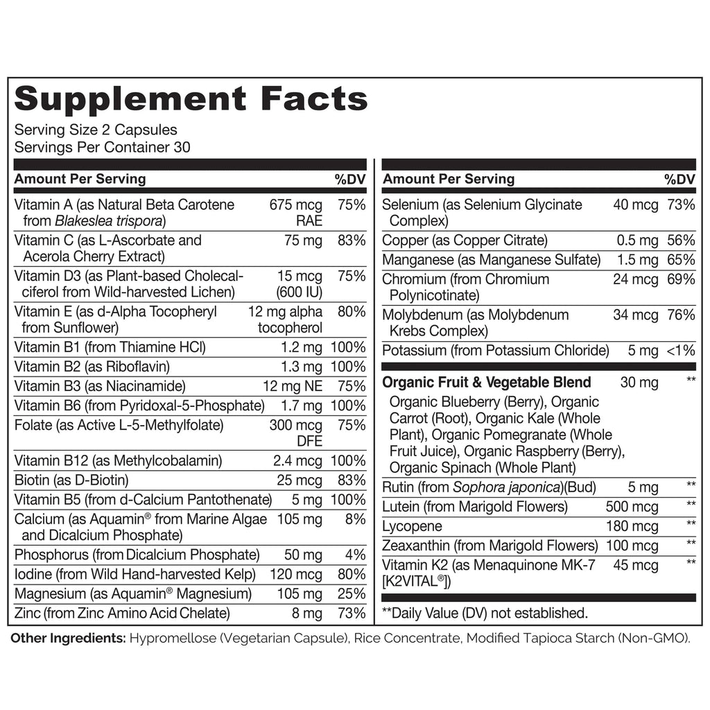 NATURELO Teen Multivitamin - Whole Food Multivitamin for Teenage Boys - Minerals Supplement for Active Kids NATURELO Au supplements